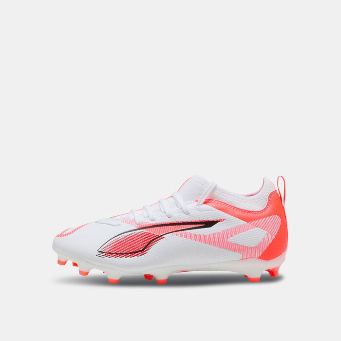 PUMA Kids' ULTRA 5 MATCH Firm Ground/Artificial Ground Football Shoes White image number 0