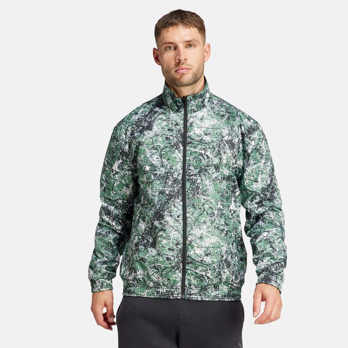 adidas Men's Manchester United Stone Roses Anthem Jacket Black adidas Men's Manchester United Stone Roses Anthem Jacket Black image number 5