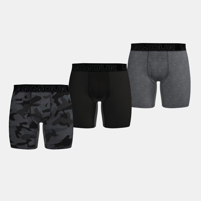 Under Armour Men's Performance Tech Boxerjock Boxers (3 Pack) Black image number 0