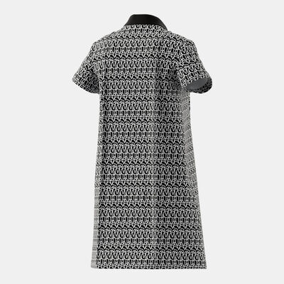 adidas Women's Allover Graphic Polo Dress Black