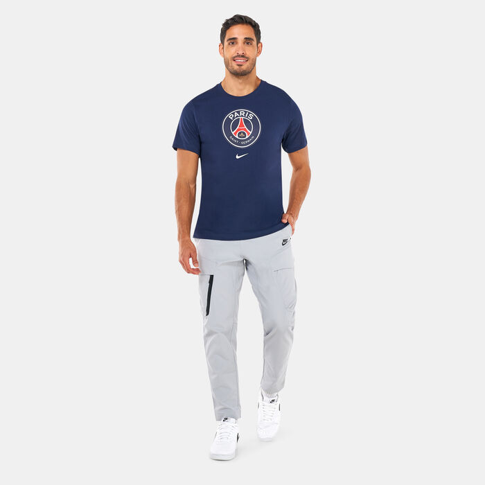 Nike Men's Paris Saint-Germain Crest Soccer T-Shirt Blue image number 2