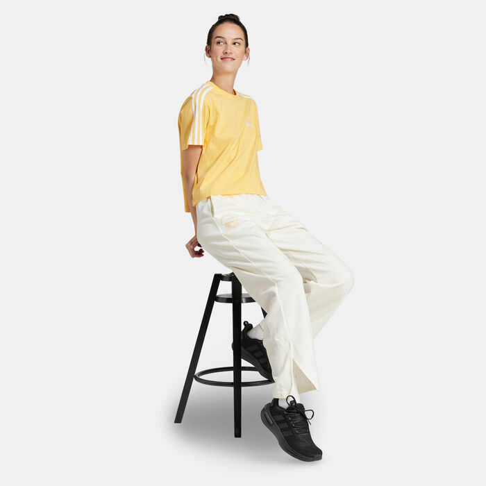 adidas Women's Resort Graphic Straight-Leg Pants White adidas Women's Resort Graphic Straight-Leg Pants White image number 2