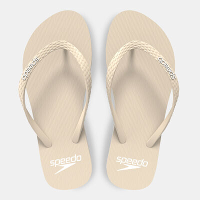 Speedo Women's Logo Flip Flops White