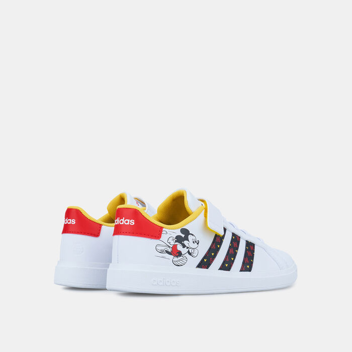 adidas Kids' x Disney Grand Court Mickey Shoe White adidas Kids' x Disney Grand Court Mickey Shoe White image number 2