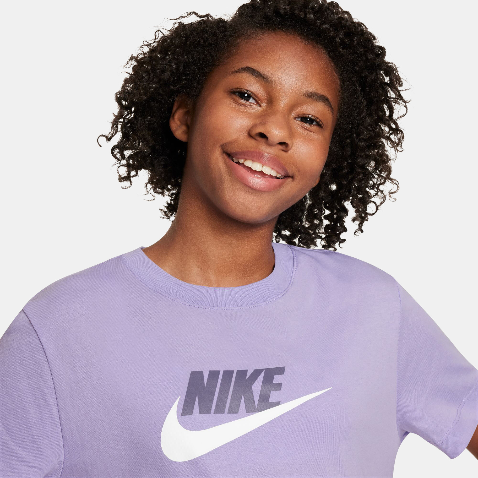 Kids Sportswear T Shirt Purple Nike in KSA SSS