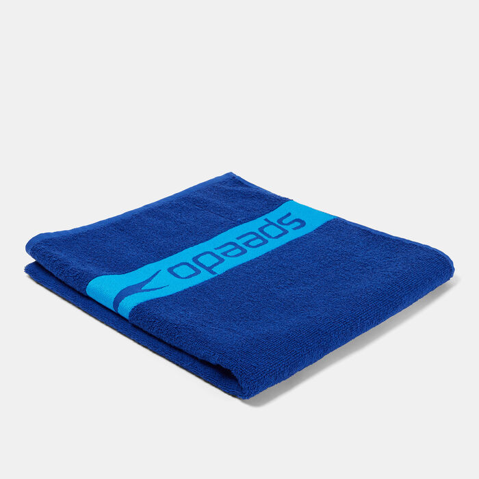 Speedo Border Towel Blue Speedo Border Towel Blue image number 1