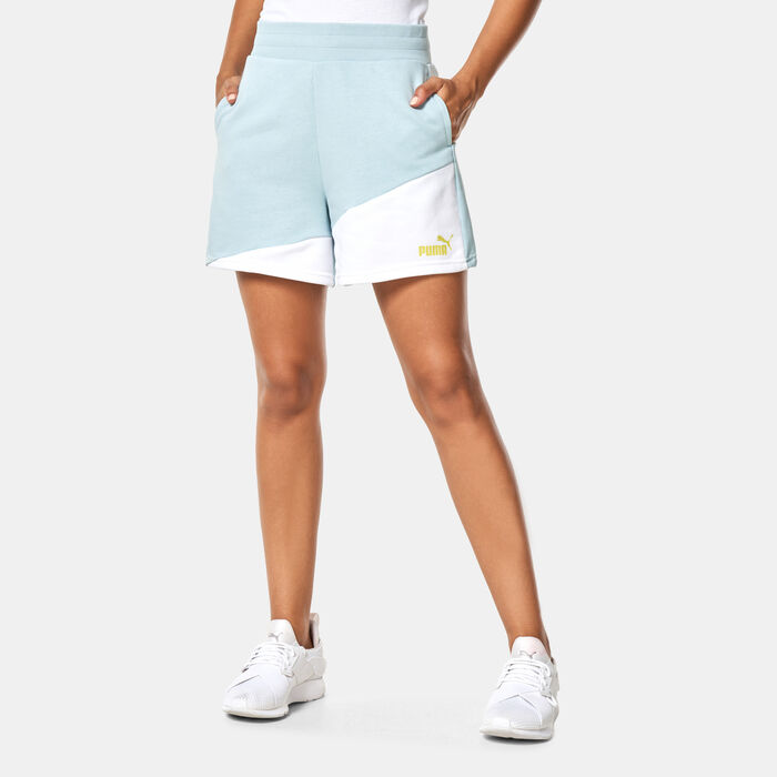 PUMA Women's POWER Shorts Blue PUMA Women's POWER Shorts Blue image number 0