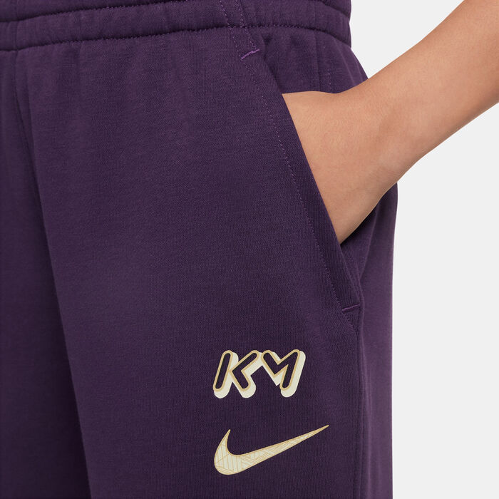 Nike Kids' Kylian Mbappe Club Fleece Joggers Purple image number 2