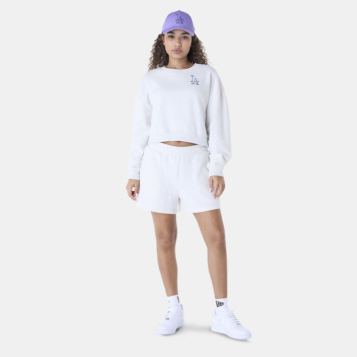 New Era Women's MLB Los Angeles Dodgers Sweatshirt Grey New Era Women's MLB Los Angeles Dodgers Sweatshirt Grey image number 2
