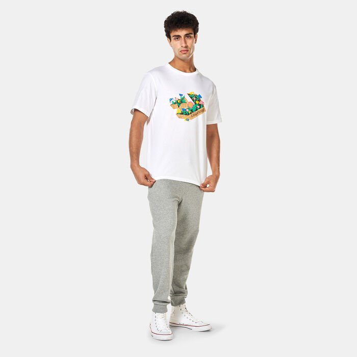 Converse Men's Star Chevron Herb Garden T-Shirt White image number 2