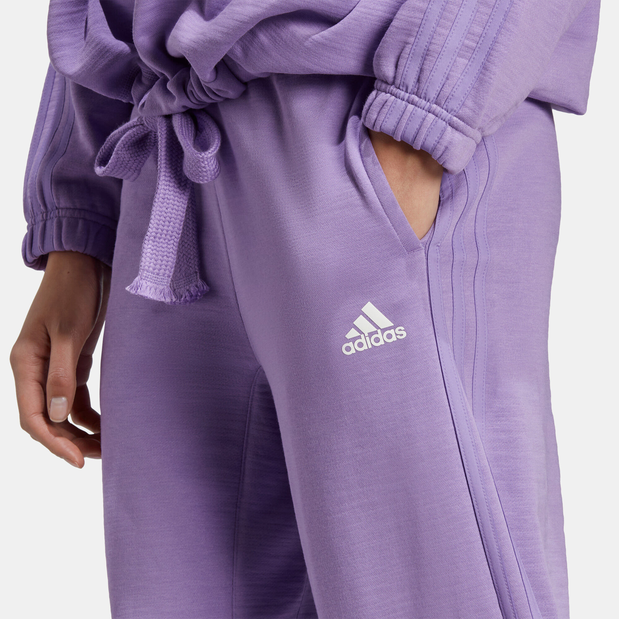 Womens purple adidas tracksuit hotsell