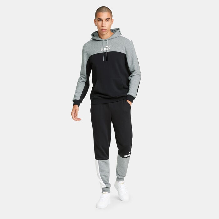 PUMA Men's Essentials+ Block Hoodie Black PUMA Men's Essentials+ Block Hoodie Black image number 2