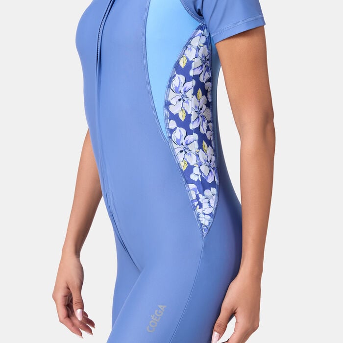COEGA Women's Slim-Kini One-Piece Swimsuit Blue COEGA Women's Slim-Kini One-Piece Swimsuit Blue image number 2