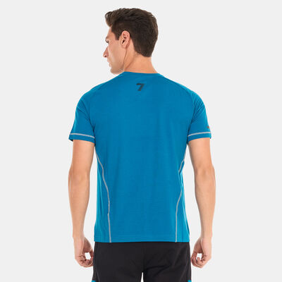 EA7 Emporio Armani Men's Natural Ventus7 T-Shirt Blue
