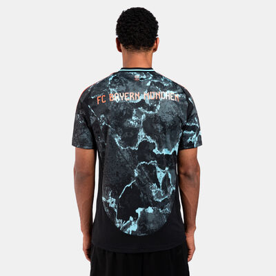 adidas Men's Bayern Munich 24/25 Away Replica Football Jersey Black