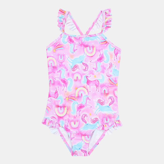 Speedo Kids' Digital Placement Thin-Strap Swimsuit Pink Speedo Kids' Digital Placement Thin-Strap Swimsuit Pink image number 0
