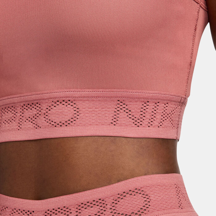 Nike Women's Pro Mesh Tank Top Pink image number 4
