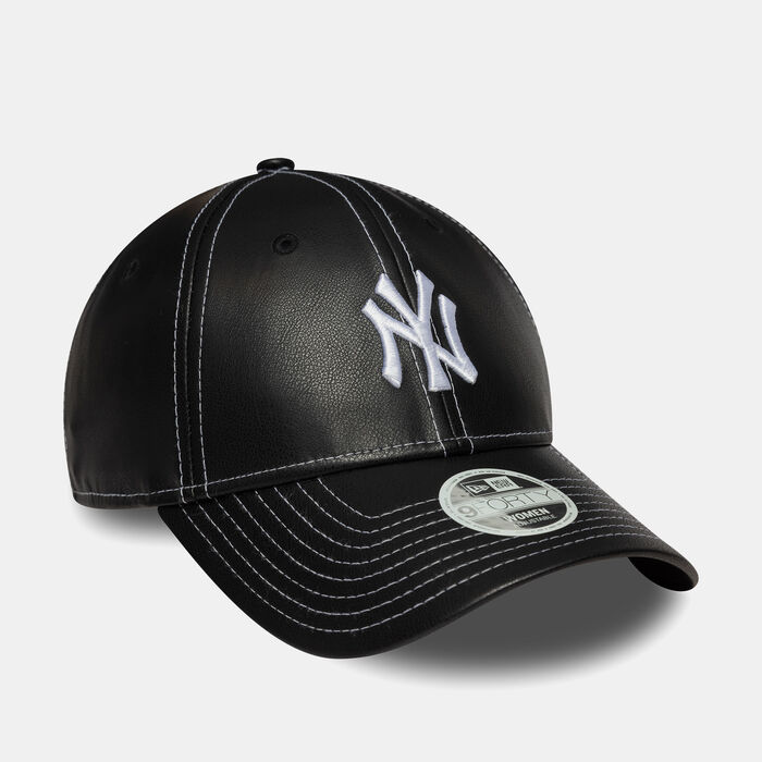 New Era Women's MLB New York Yankees Topstitch PU 9FORTY Cap Black New Era Women's MLB New York Yankees Topstitch PU 9FORTY Cap Black image number 2