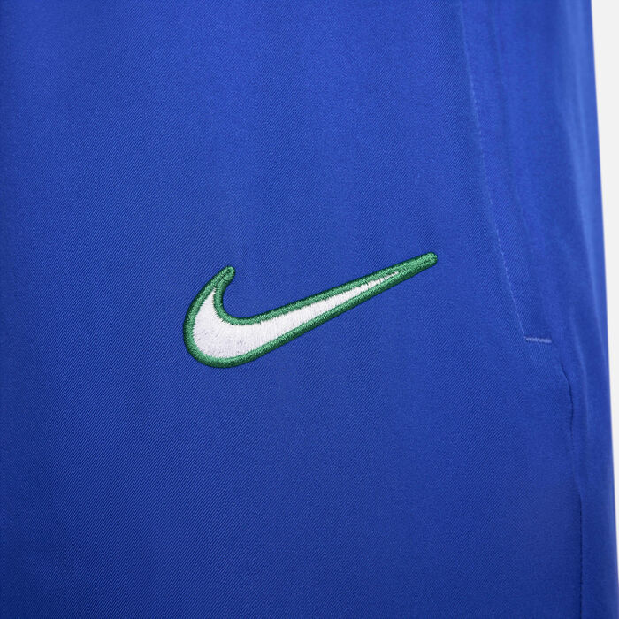 Nike Men's Brazil 1998 Reissue Football Replica Tracksuit Bottoms Blue Nike Men's Brazil 1998 Reissue Football Replica Tracksuit Bottoms Blue image number 4