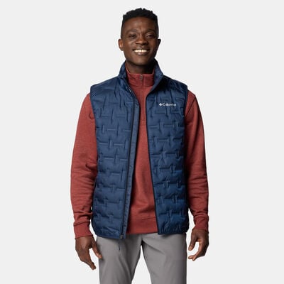 Columbia Men's Delta Ridge II Down Hiking Vest Blue Columbia Men's Delta Ridge II Down Hiking Vest Blue