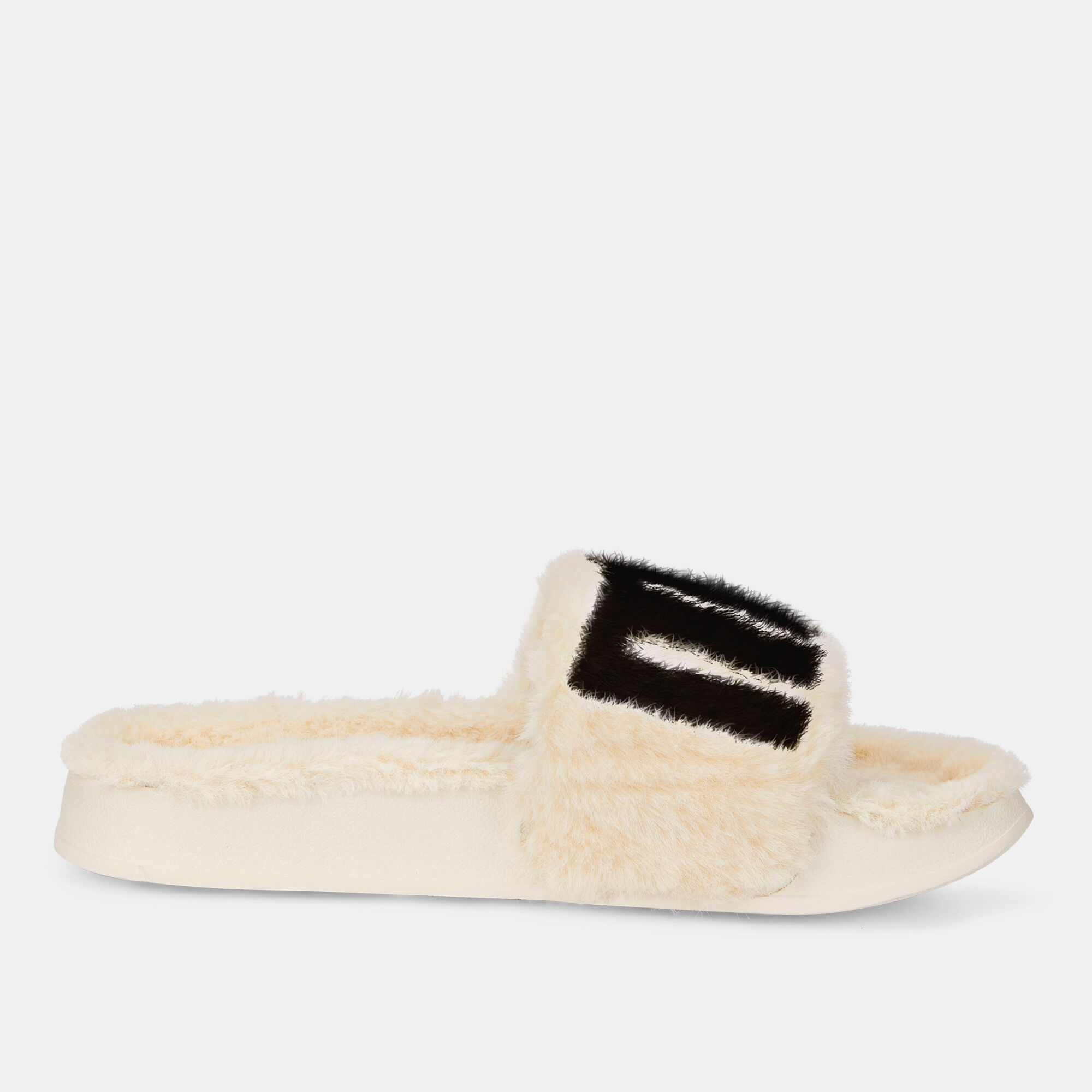 Fuzzy puma slippers hot sale