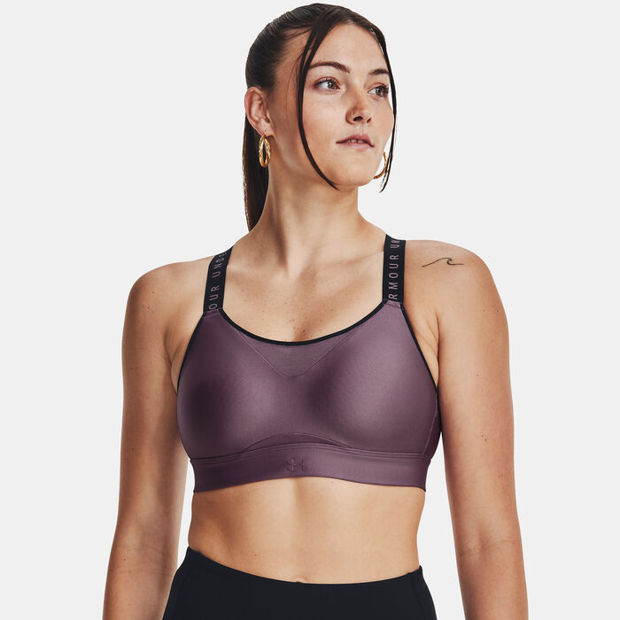 Under Armour Women's Infinity High-Support Training Sports Bra Purple image number 0