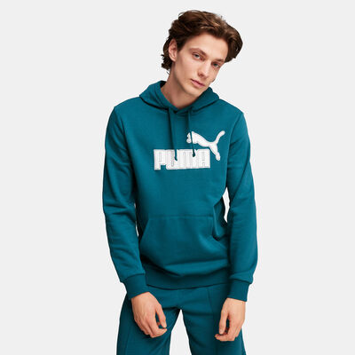 PUMA Men's Sports Club Logo Hoodie Green PUMA Men's Sports Club Logo Hoodie Green
