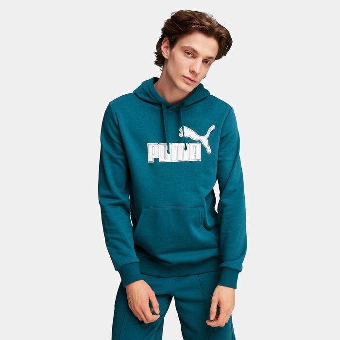 PUMA Men's Sports Club Logo Hoodie Green PUMA Men's Sports Club Logo Hoodie Green image number 0