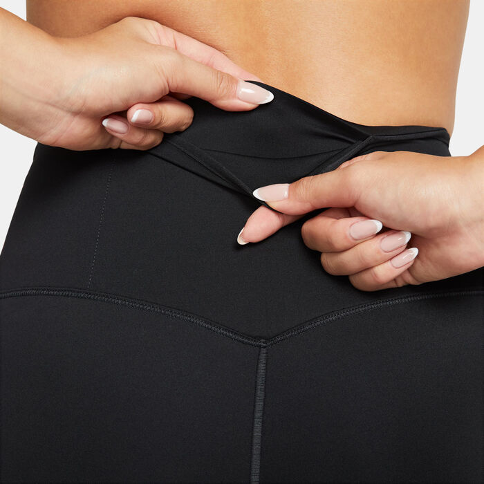 Nike Women's Go Dri-FIT 7/8 Running Leggings Black Nike Women's Go Dri-FIT 7/8 Running Leggings Black image number 5