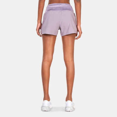 ASICS Women's Road 3.5 Inch Shorts Purple ASICS Women's Road 3.5 Inch Shorts Purple