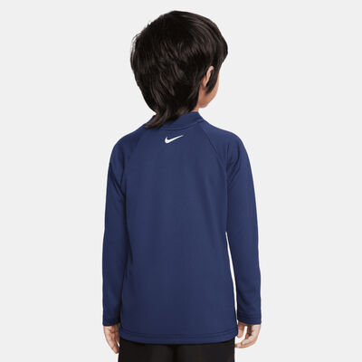 Nike Swim Kids' Logo Hydroguard Swimming T-Shirt Blue Nike Swim Kids' Logo Hydroguard Swimming T-Shirt Blue