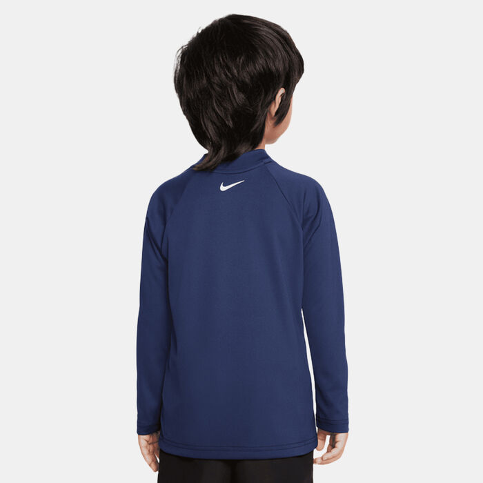 Nike Swim Kids' Logo Hydroguard Swimming T-Shirt Blue Nike Swim Kids' Logo Hydroguard Swimming T-Shirt Blue image number 1