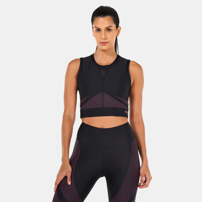 PUMA Women's Eversculpt Fitted Training Tank Top Black image number 0