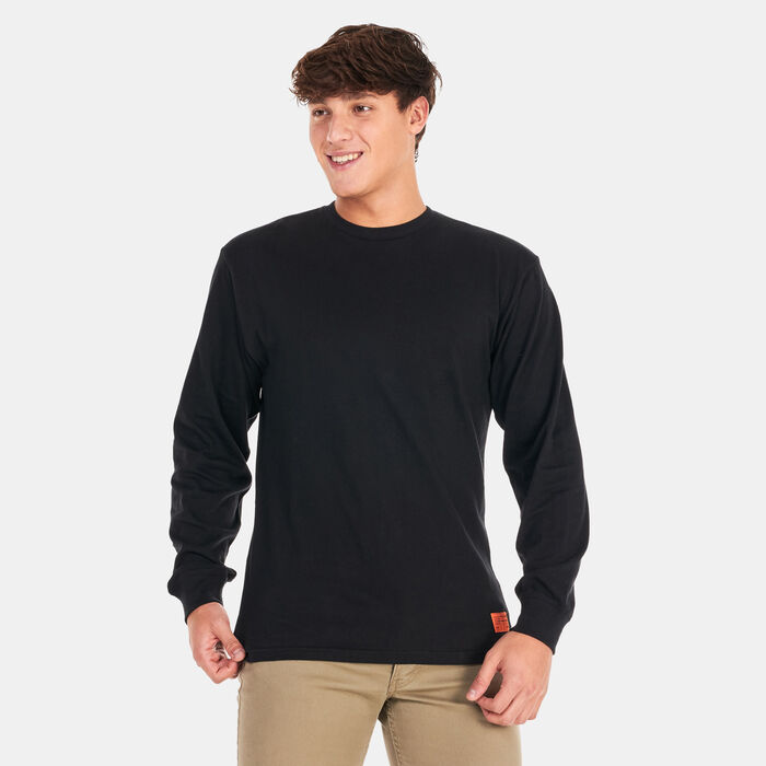 Vans Men's RÆBURN Long Sleeve T-Shirt Black image number 0
