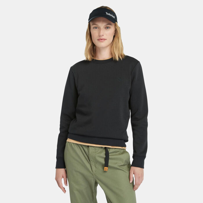 Timberland Women's Brushed Back Sweatshirt Black Timberland Women's Brushed Back Sweatshirt Black image number 0