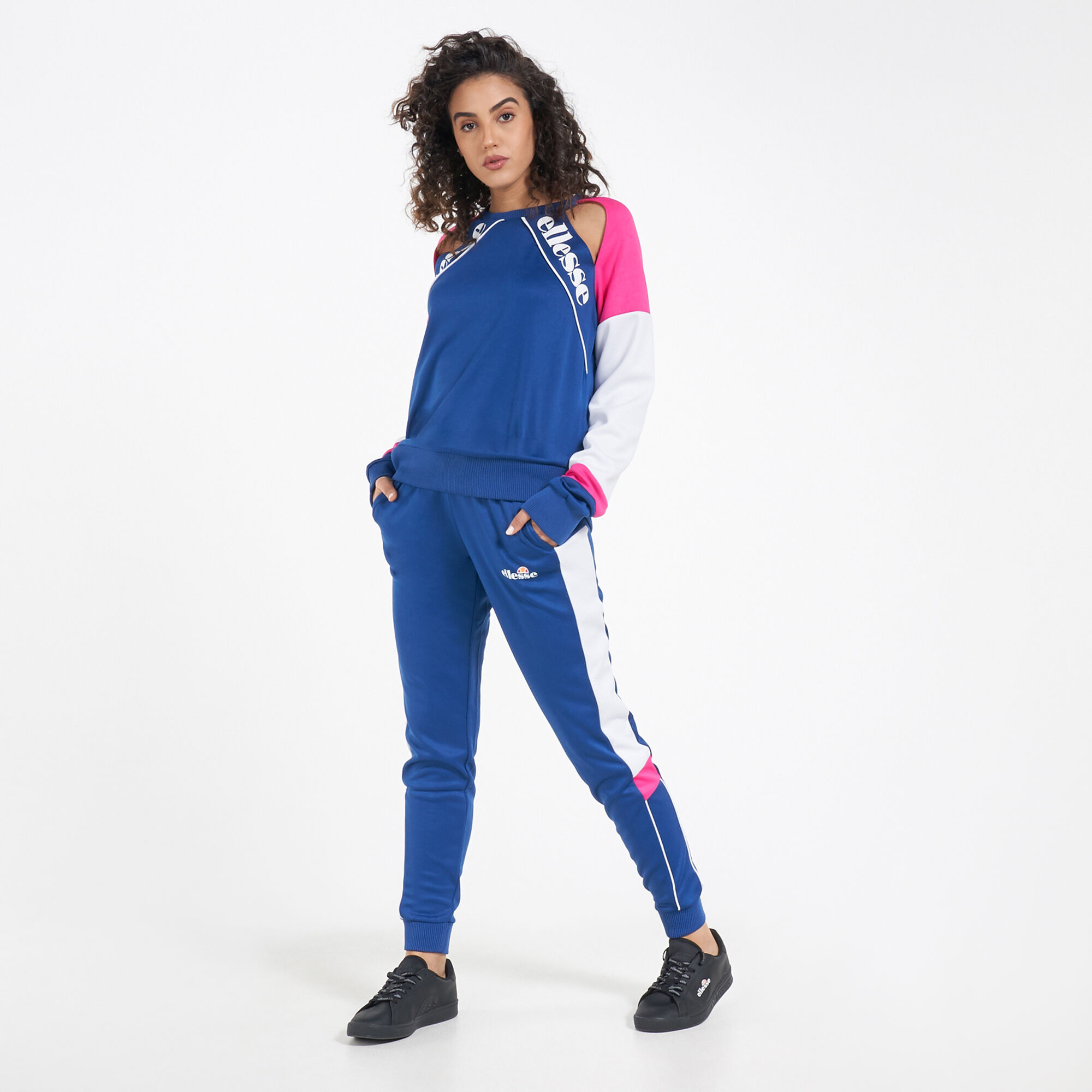 Ellesse tape woven track pants sales
