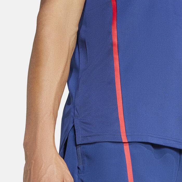 adidas Men's D4T Legacy Training T-Shirt Blue adidas Men's D4T Legacy Training T-Shirt Blue image number 4