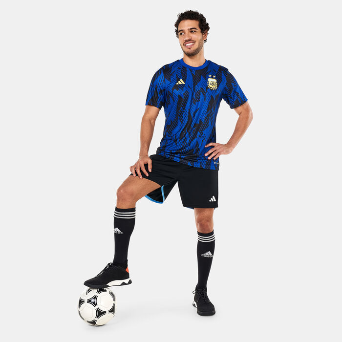 adidas Men's Argentina Pre-Match Jersey Blue adidas Men's Argentina Pre-Match Jersey Blue image number 2