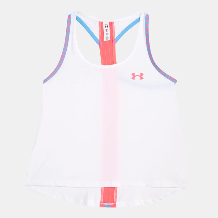 Under Armour Kids' UA Knockout Tank Top White Under Armour Kids' UA Knockout Tank Top White image number 0