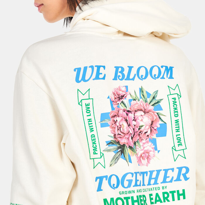 Vans Women's Eco Positivity BFF Hoodie White Vans Women's Eco Positivity BFF Hoodie White image number 3