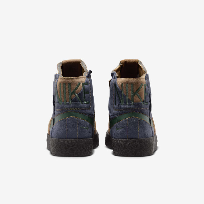 Nike SB Zoom Blazer Mid Premium Skate Shoes Brown image number 5