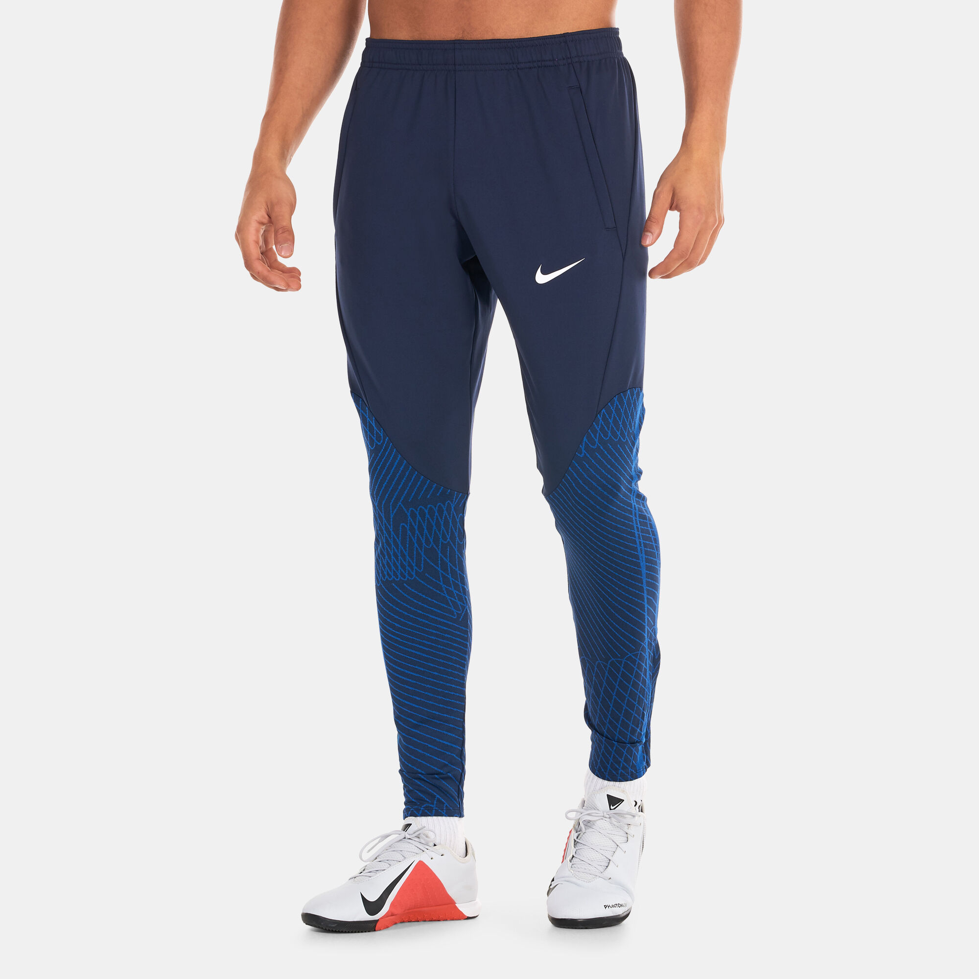 Nike hybrid track pants blue discount