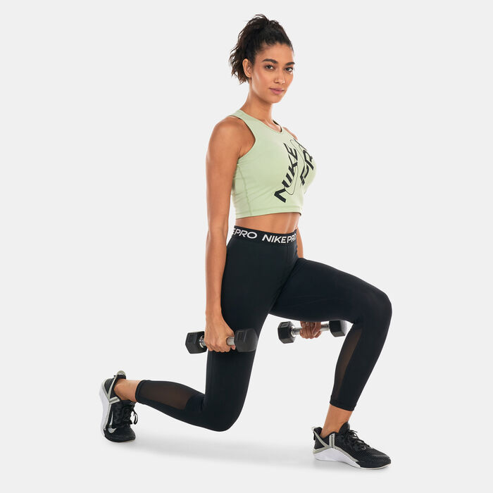 Nike Women's Dri-FIT Graphic Crop Tank Top Green image number 2