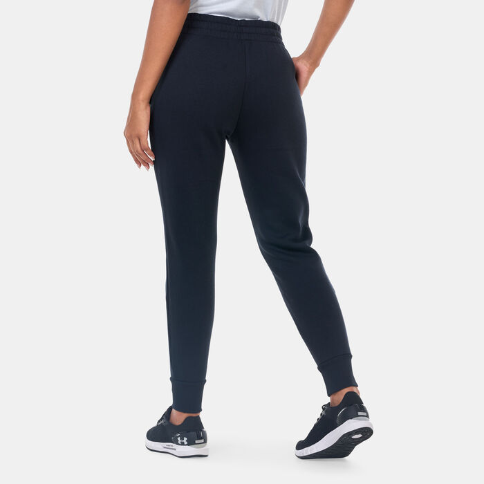 Under Armour Women's UA Rival Fleece Joggers Black Under Armour Women's UA Rival Fleece Joggers Black image number 1