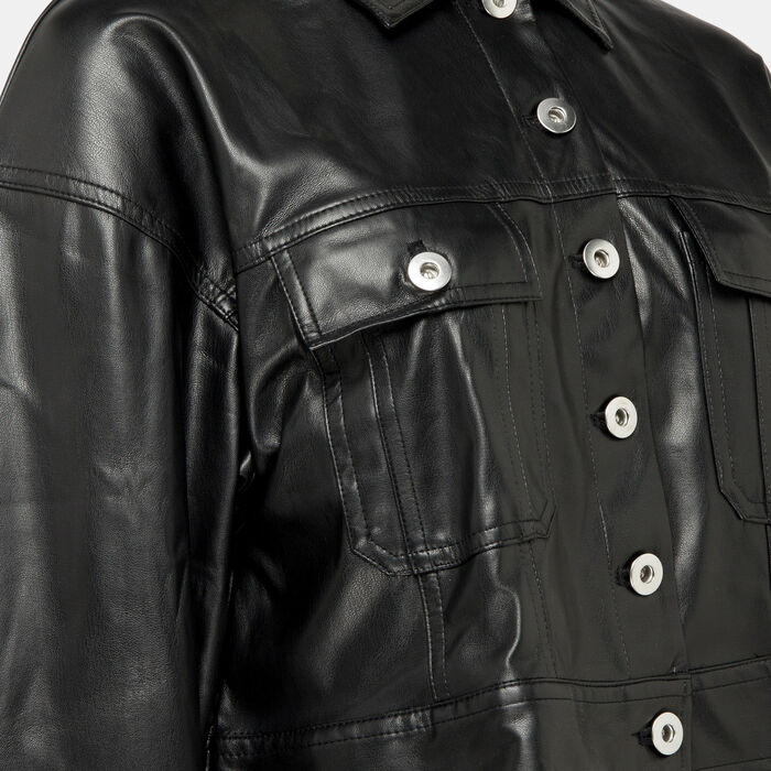 The Giving Movement Women's Cropped Jacket Black The Giving Movement Women's Cropped Jacket Black image number 2