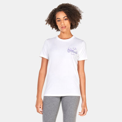 Converse Womens Seasonal Graphic Word Art T-Shirt White Converse Womens Seasonal Graphic Word Art T-Shirt White