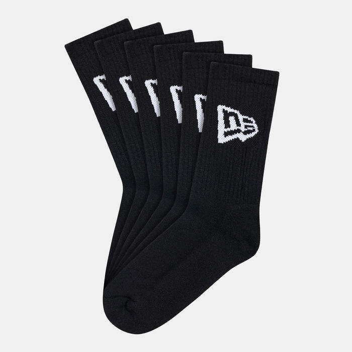 New Era Flag Crew Socks (3 Pack) Black New Era Flag Crew Socks (3 Pack) Black image number 0