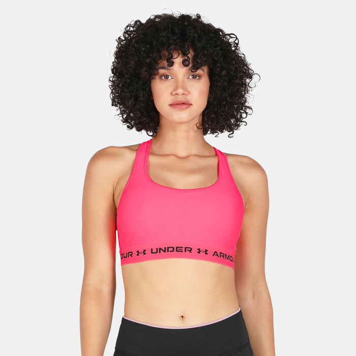 Under Armour Women's Armour Medium-Support Training Sports Bra Pink Under Armour Women's Armour Medium-Support Training Sports Bra Pink image number 0