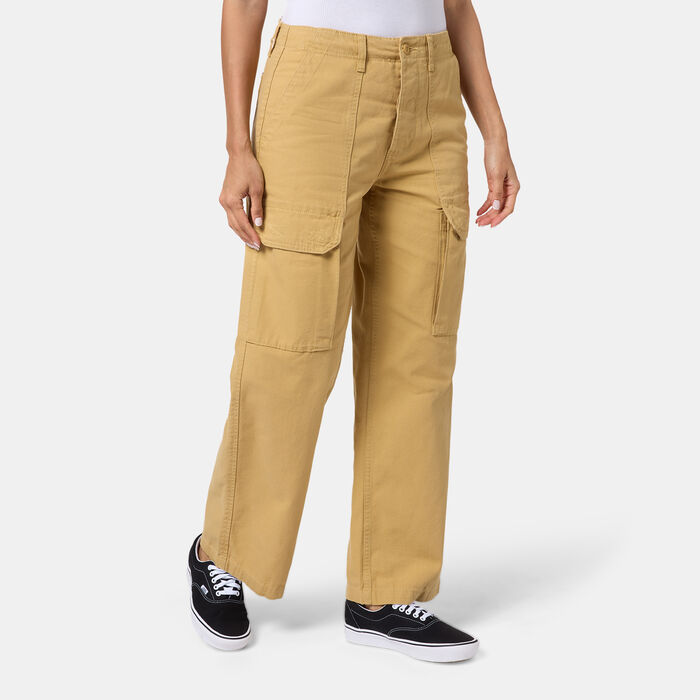 Vans Women's Arroyo Wide-Leg Cargo Pants yellow image number 0