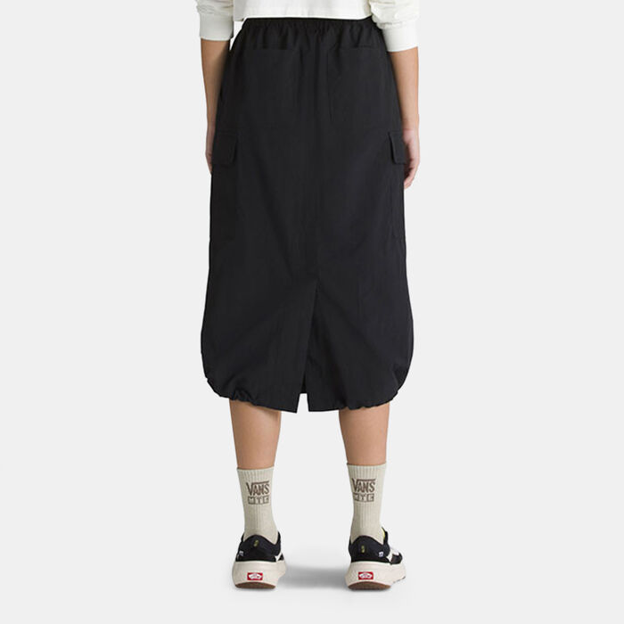 Vans Women's Riley Parachute Cargo Skirt Black image number 1